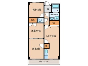 ベルベ田中の物件間取画像